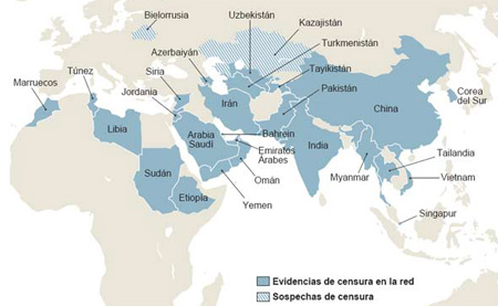 Mapa de la Censura de Internet