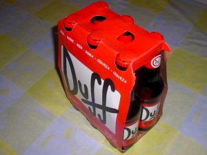 Una caja de auténtica Duff